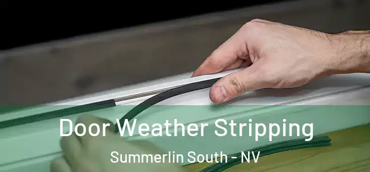 Door Weather Stripping Summerlin South - NV
